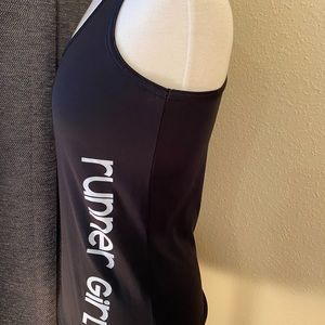 Women’s Black Running Tank Top Runner Girl Medium